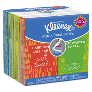 Kleenex® Pocket Packs, 10/Pack, 8 Packs/Box