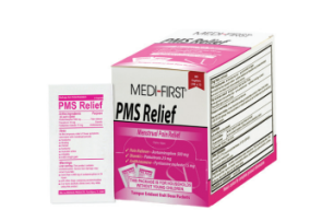 PMS Relief Caplets, 80 per box, 40 packs of 2