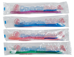 Pre-pasted Disposable Toothbrushes, Child, Bubblegum Flavor