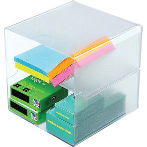 Stackable Cube Organizer with Divider
