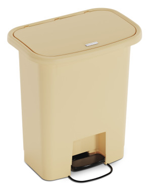 DETECTO® Waste Mate Receptacle, 8 Gallon, Beige