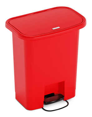 DETECTO® Waste Mate Receptacle, 8 Gallon, Red