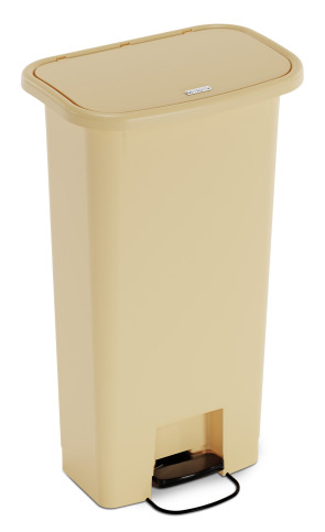 DETECTO® Waste Mate Receptacle, 13 Gallon, Beige