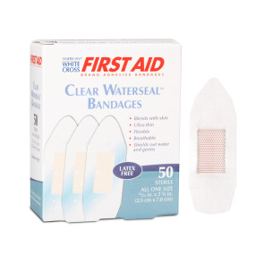 Clear Waterseal™ Bandages, 3-1/32" x 2-3/4", 50 per box
