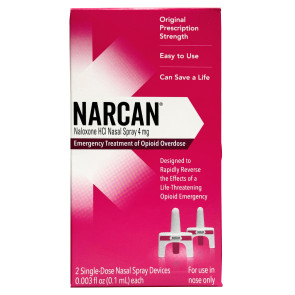 NARCAN® Nasal Spray, 4mg, 2/pack (OTC)