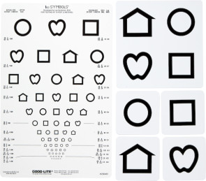 Proportional Spaced LEA Symbols® Chart Set, 10 Foot