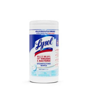 Lysol® Disinfecting Wipes, 80/Can, Crisp Linen