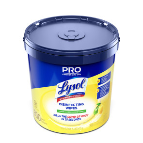 Lysol® PRO Disinfecting Wipes with Bucket, 800 Count