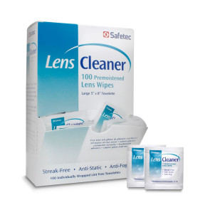 Safetec® Lens Cleaner Wipes, 100/box