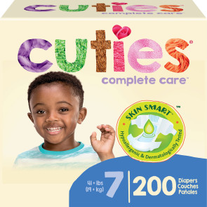 Cuties® Baby Diapers, Size 7, 200/case