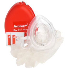 Ambu® Res-Cue™ Mask w/Oxygen Inlet & Head Strap