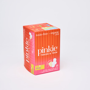 Pinkie® Teen Period Pads, Mini, 18/box