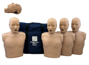 Prestan® Pro+ Adult Manikin, 4/Pack, Medium Skin