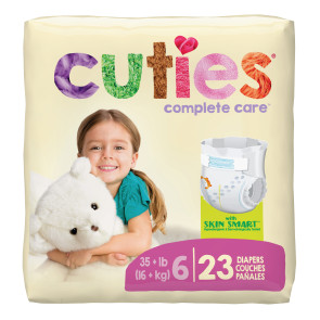 Cuties® Complete Care™ Baby Diapers, Size 6, 23 per pack