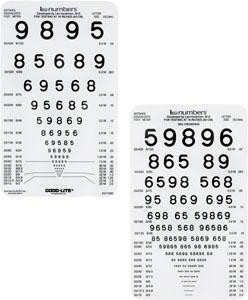 eye chart hand held