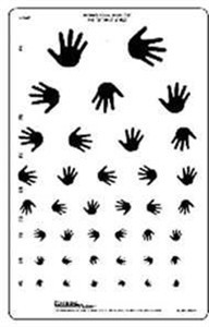 Wide Spaced Hand Chart, 20 Foot