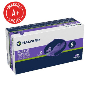 Halyard Purple Nitrile, Powder-Free Gloves, Small, 100/Bx