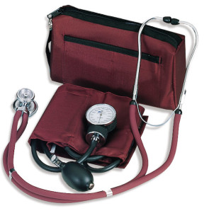 Burgundy Sprague Stethoscope Combination Kit, Latex-Free