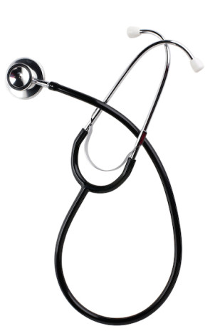 Economy Dual Head Stethoscope, Black