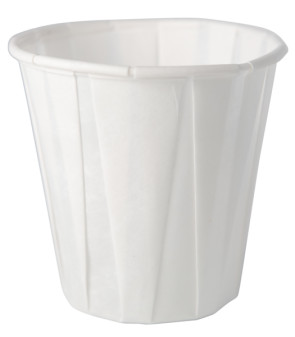 3.5 Oz Pleated Paper Cups, 100/Tube