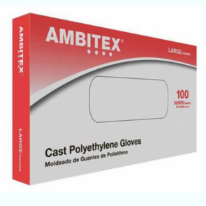 Polyethylene Gloves, Large, Latex-Free, Non-Sterile,100/Box
