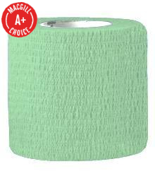 2" x 5 Yds Latex-Free Economy Self Adherent Wrap, Green