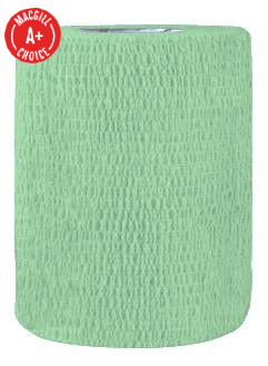 3" x 5 Yds Latex-Free Economy Self Adherent Wrap, Green