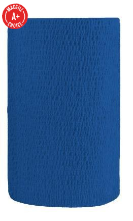 4" x 5 Yds Latex-Free Economy Self Adherent Wrap, Blue