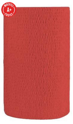 4" x 5 Yds Latex-Free Economy Self Adherent Wrap, Red