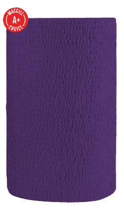 4" x 5 Yds Latex-Free Economy Self Adherent Wrap, Purple