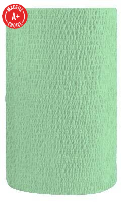 4" x 5 Yds Latex-Free Economy Self Adherent Wrap, Green