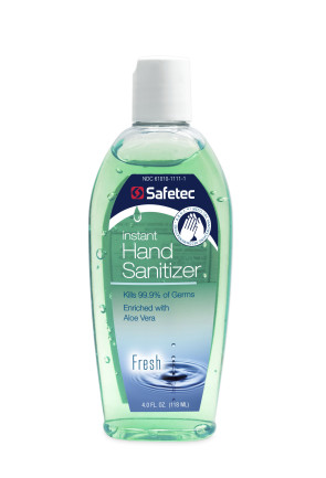 Safetec® Hand Sanitizer Gel, 4 Oz. Bottle