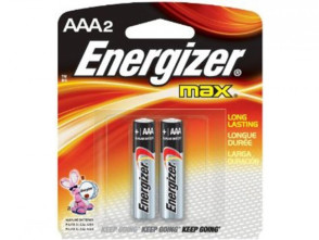 Eveready® Energizer® "AAA" Alkaline Batteries 2/Pack