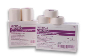 Kendall 2" x 10 Yds Curasilk Tape, 6/Box