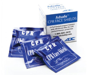 Adsafe™ CPR Face Shields, Individually Wrapped, 10/Box