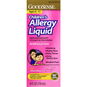 Economy Diphenhydramine Children's Liquid, 4 Oz