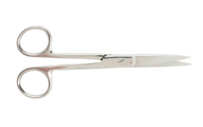 Operating Scissors, Straight, 5-1/2", Sharp/Sharp