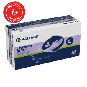 Halyard Lavender® Nitrile Gloves, Large, 250/Bx