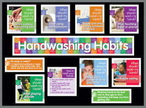 Hand Washing Bulletin Board Kit