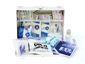 Complete 25-Person Metal First Aid Kit
