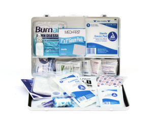 Complete 50-Person Metal First Aid Kit