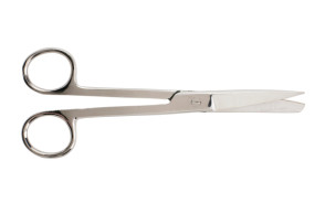 Operating Scissors, Straight, 6-1/2", Sharp/Blunt