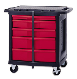 Rubbermaid® 5-Drawer Mobile Work Center