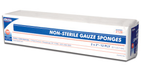 Dukal Non-Sterile 2" x 2" Gauze Sponges 200/Bag