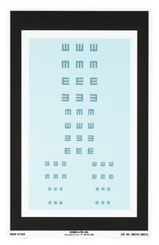 Good-Lite® Insta-Line Vision Chart, Illiterate "E"