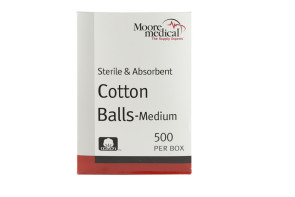 Sterile Cotton Balls, 500/Box