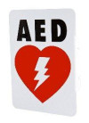 "L" Shaped AED Sign, 7" x 10"