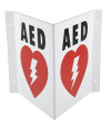 Triangular AED Sign, PVC, 6.5" x 7.75"