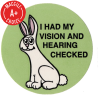 "I Had My Vision & Hearing Checked" Stickers, 500/Roll