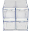 4-Drawer Stackable Cube Organizer